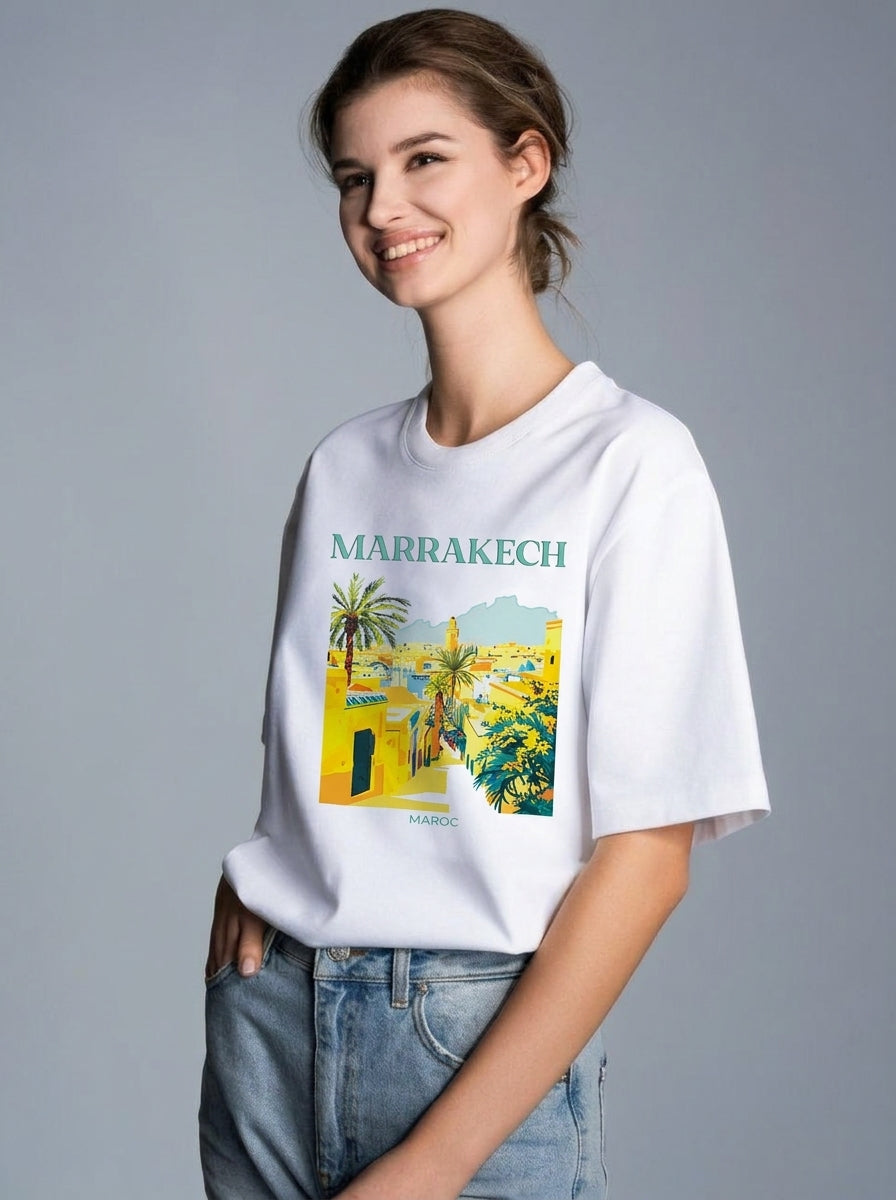 Стильная майка с принтом «Marrakech»