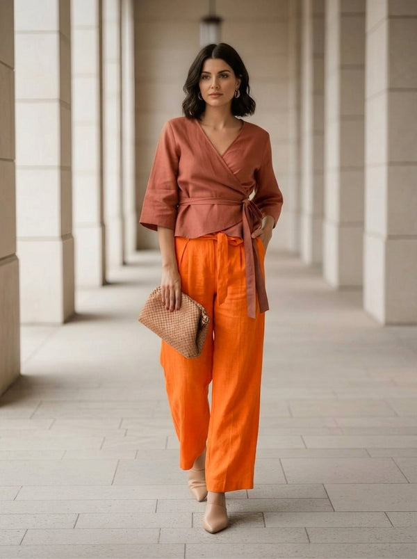 Брюки (Pantaloni) ITALY 80975//81218 – Яркий акцент и комфорт