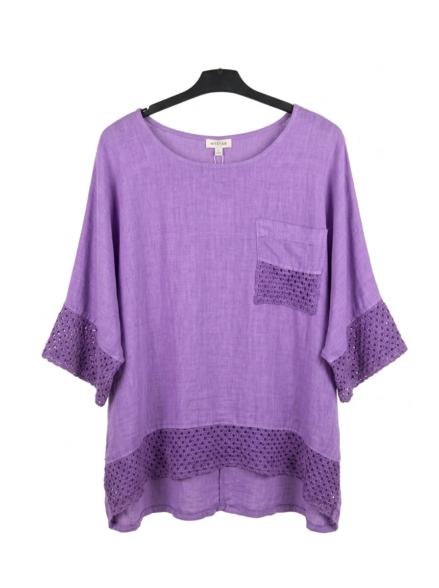 Блуза (Bluza) 11236 ITALY – Утонченность в оливковом цвете