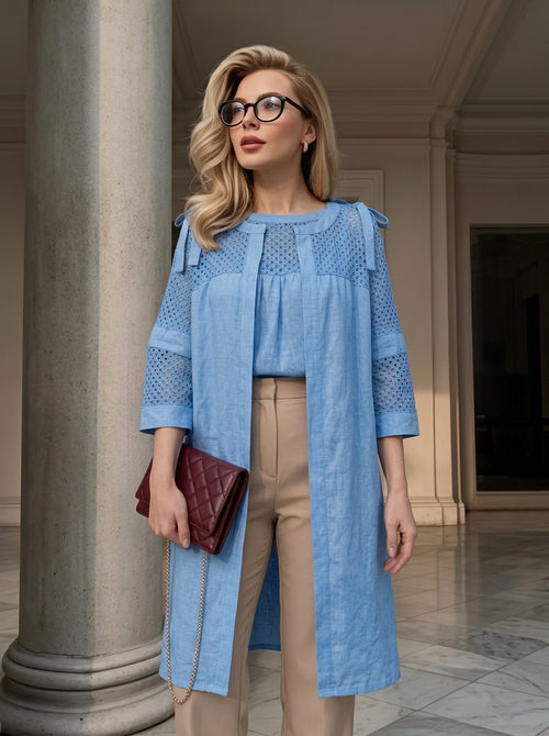Блуза (Bluza) 11236 ITALY – Итальянский шарм и текстура