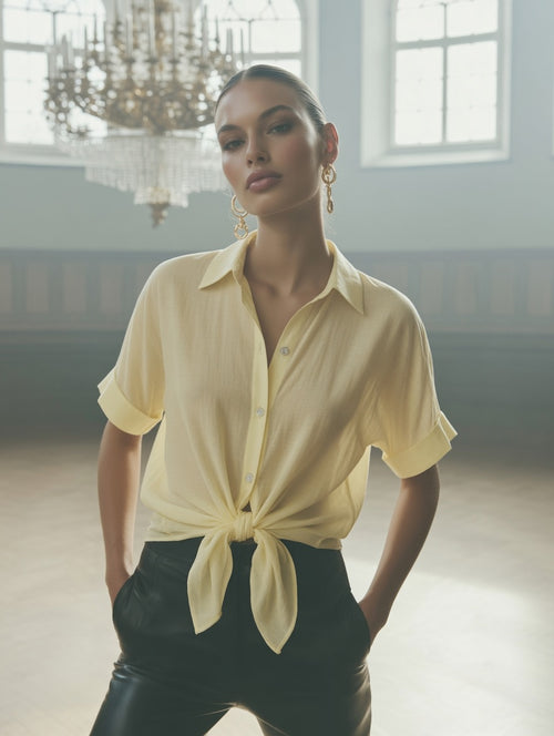 Летняя батистовая блузка W&CO Italy