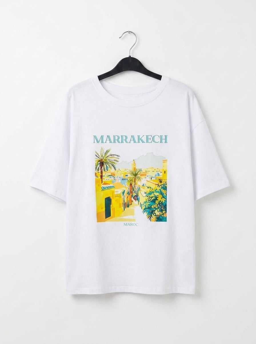 Стильная майка с принтом «Marrakech»