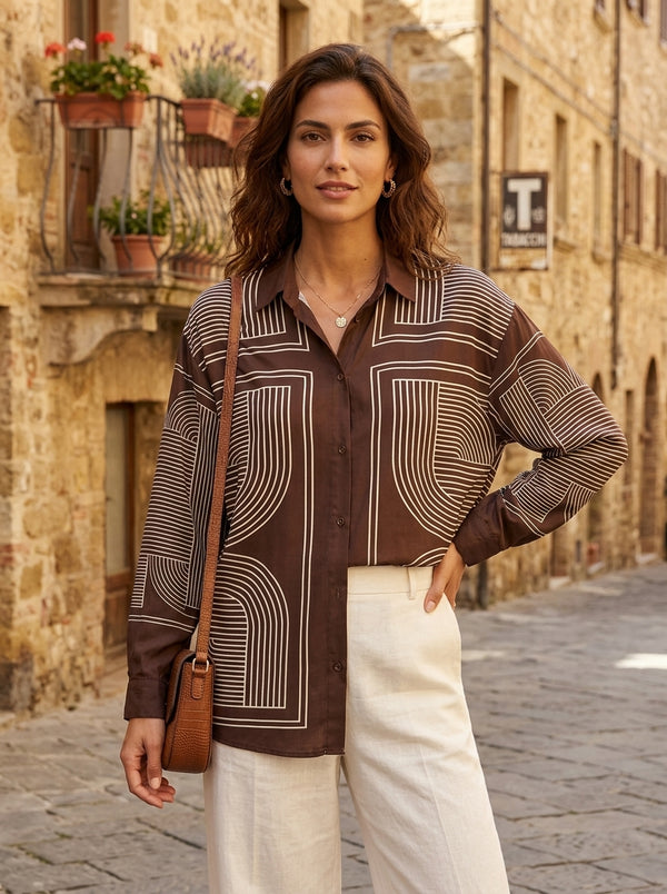 Geometric print shirt blouse — Italy