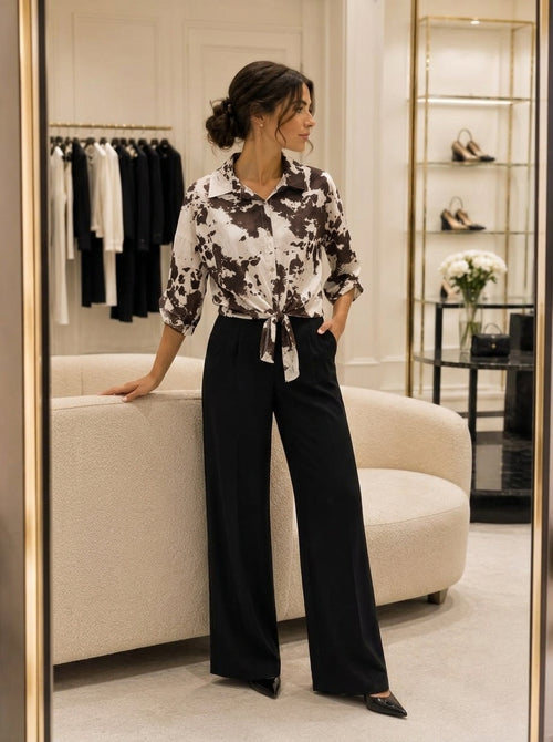 ITALY Minth Blouse – Striking graphic style