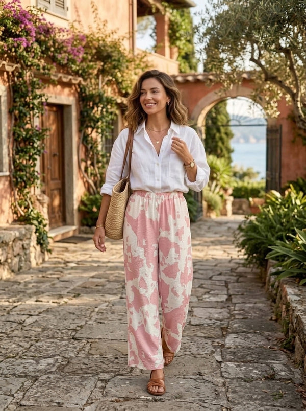 Брюки (Pantaloni) MODA ITALY – Эффектный графичный стиль