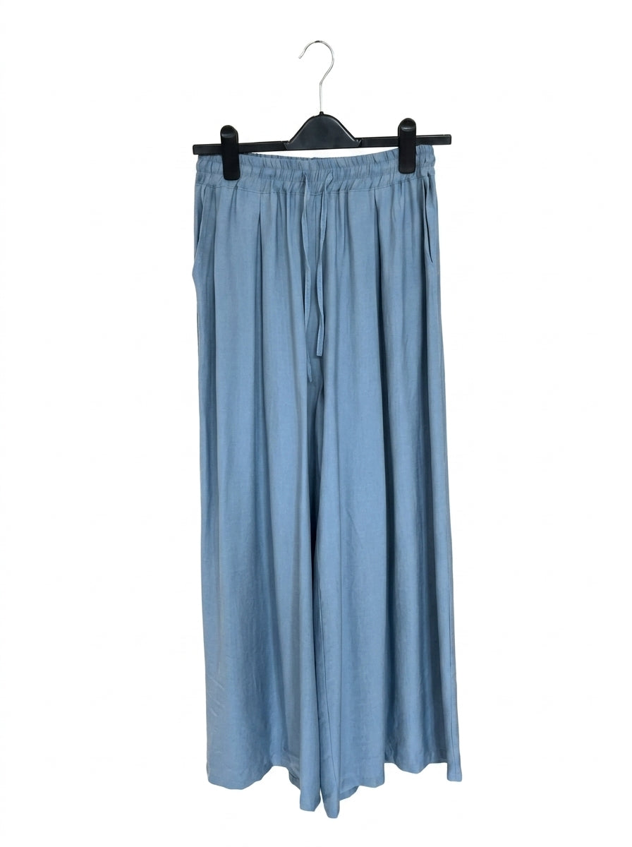 Брюки (Pantaloni) 1095 – Комфорт в небесно-голубом цвете